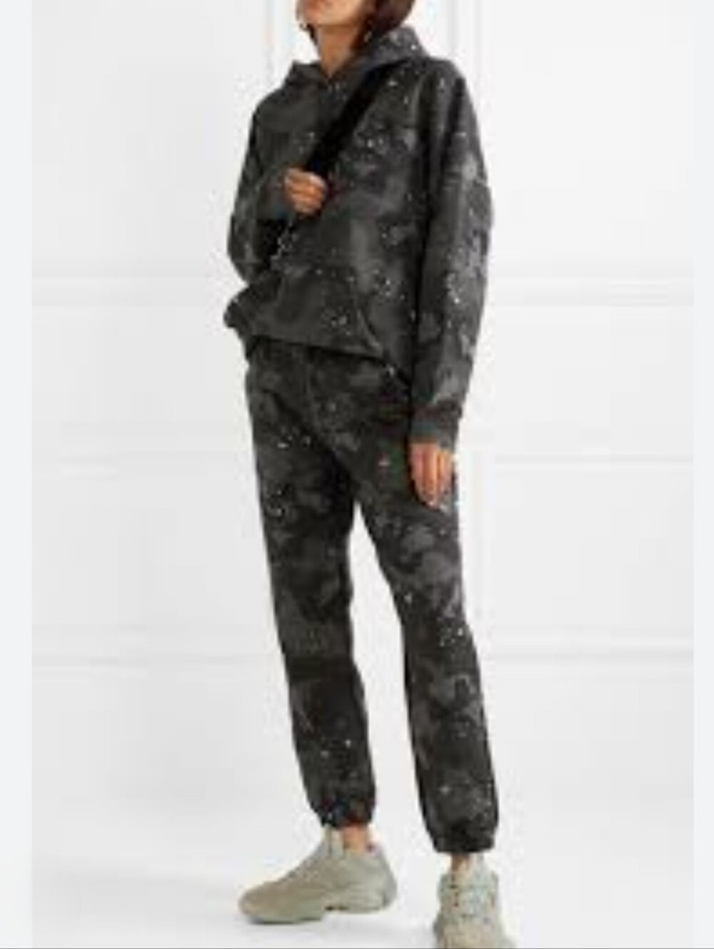 KITH Andy Dark Camouflage Print Drawstring Cotton Sweatpants